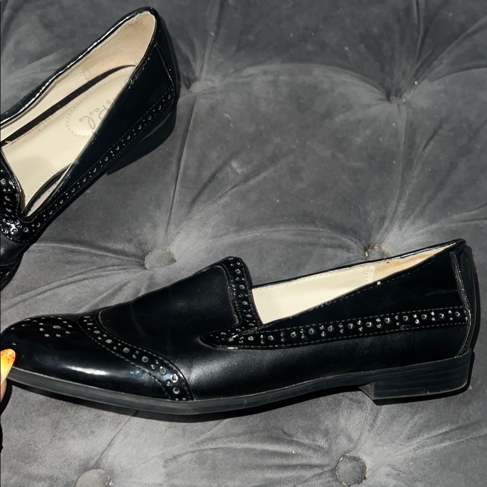 Elegant Black Women's Loafers - Picture 6 of 7